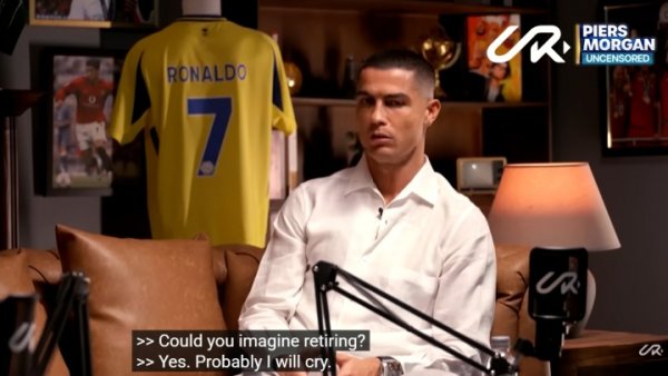 能念念象到我方退役吗？C罗：不错，到期间我很有可能会哭