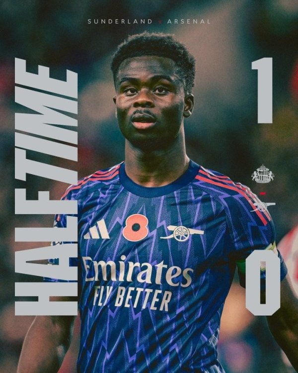 此次何如？阿森纳本赛季英超第3次半场落伍，此前平曼城、胜纽卡